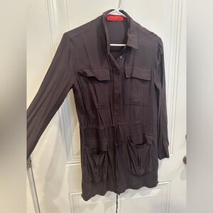 AKIRA tunic length button down